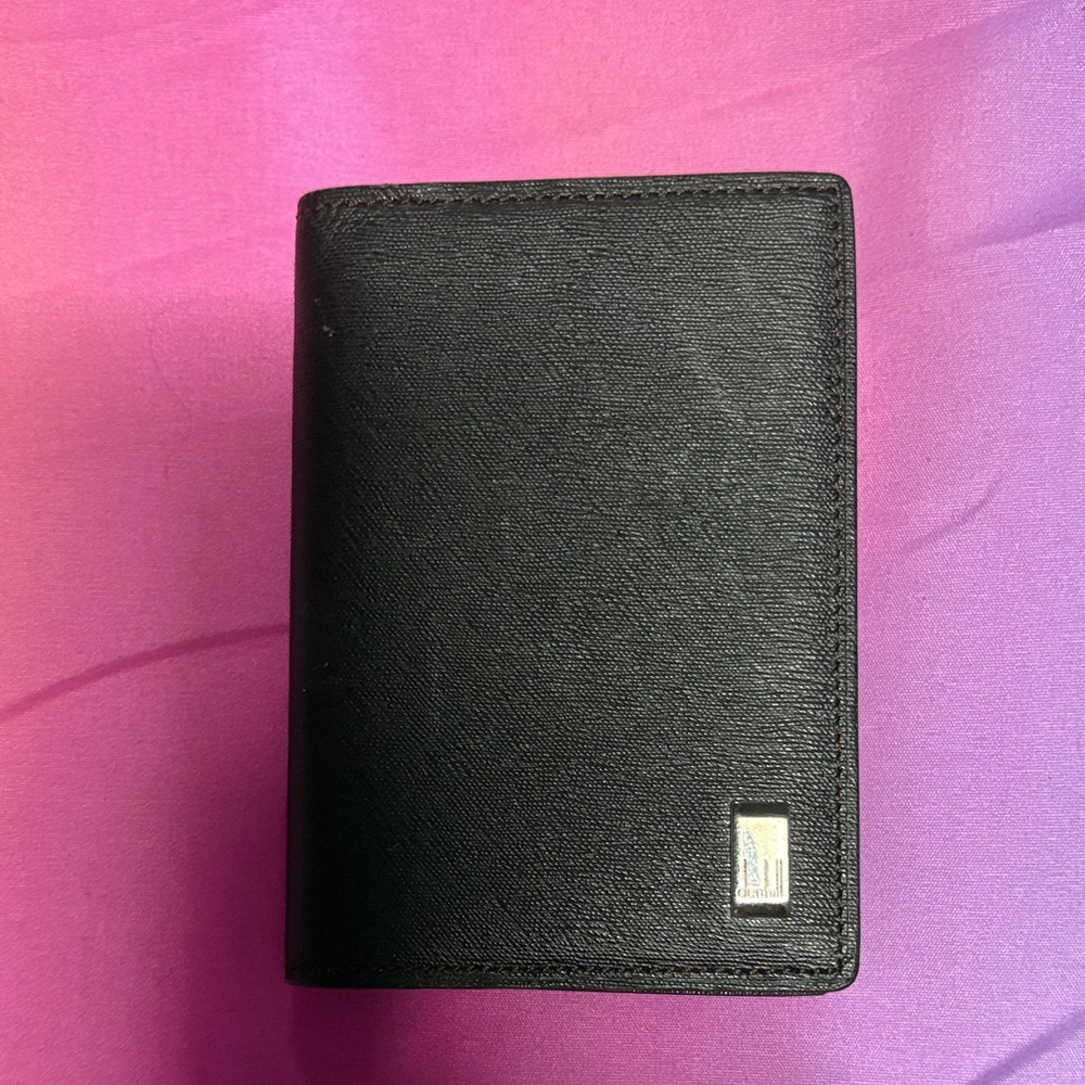 Dunhill Black Leather Card Holder